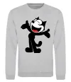 Свитшот FELIX THE CAT Happy Серый меланж фото