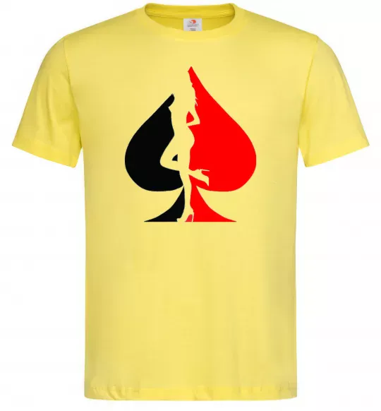 Чоловіча футболка POKER GIRL Лимонний фото