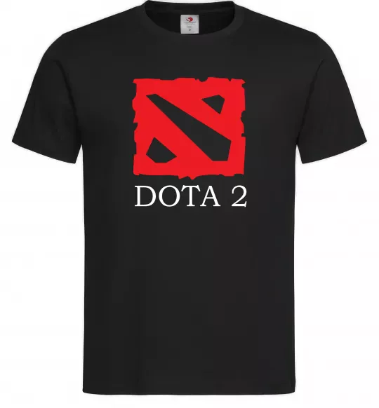 Мужская футболка DOTA 2 логотип Черный фото