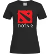 Женская футболка DOTA 2 логотип Черный фото