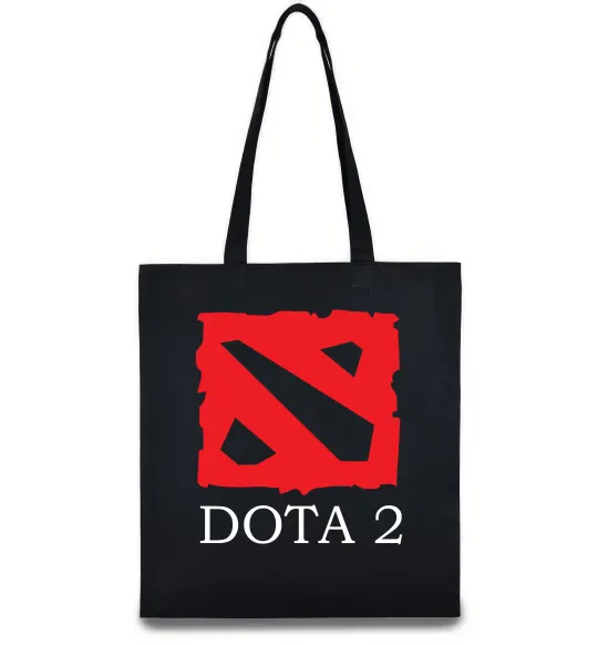 Эко-сумка DOTA 2 логотип Черный фото