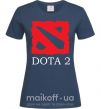 Жіноча футболка DOTA 2 логотип Темно-синій фото