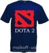 Чоловіча футболка DOTA 2 логотип Глибокий темно-синій фото