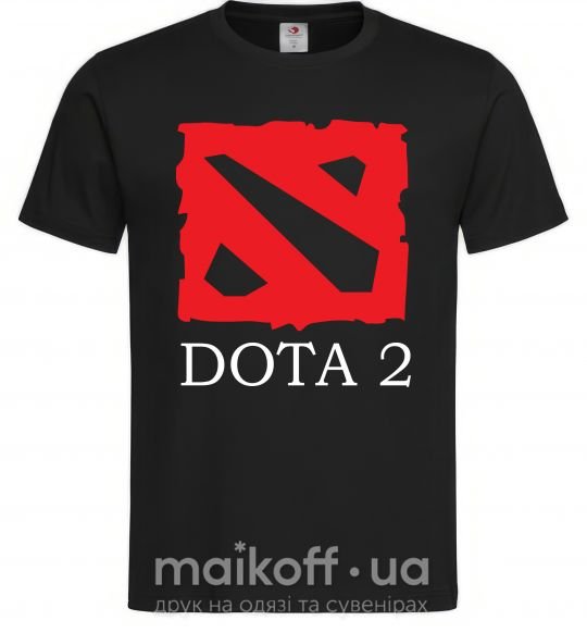 Мужская футболка DOTA 2 логотип Черный фото