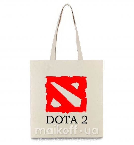 Эко-сумка DOTA 2 логотип Бежевый фото