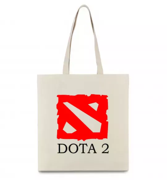 Эко-сумка DOTA 2 логотип Бежевый фото