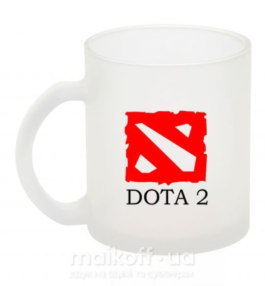 Чашка стеклянная DOTA 2 логотип Фроузен фото