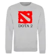 Свитшот DOTA 2 логотип Серый меланж фото
