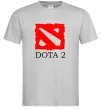 Мужская футболка DOTA 2 логотип Серый фото