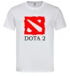 Мужская футболка DOTA 2 логотип Белый фото