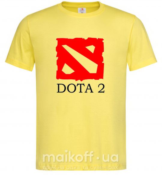 Чоловіча футболка DOTA 2 логотип Лимонний фото