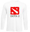 Лонгслів DOTA 2 логотип Білий фото