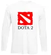 Лонгслів DOTA 2 логотип Білий фото
