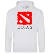 Чоловіча толстовка (худі) DOTA 2 логотип Сірий меланж фото