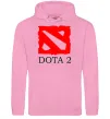Жіноча толстовка (худі) DOTA 2 логотип Рожевий фото