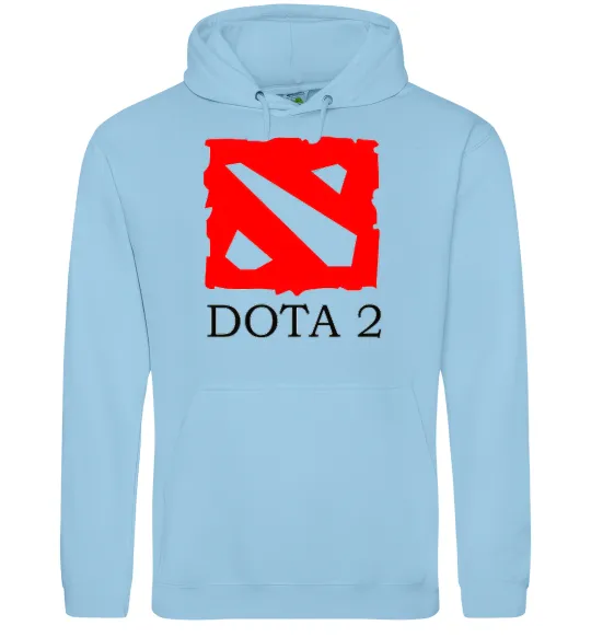 Жіноча толстовка (худі) DOTA 2 логотип Блакитний фото