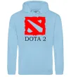 Жіноча толстовка (худі) DOTA 2 логотип Блакитний фото