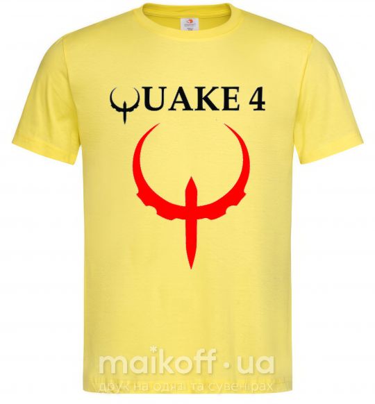 Чоловіча футболка QUAKE 4 Лимонний фото