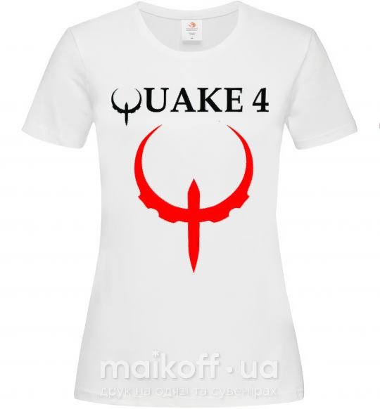 Жіноча футболка QUAKE 4 Білий фото