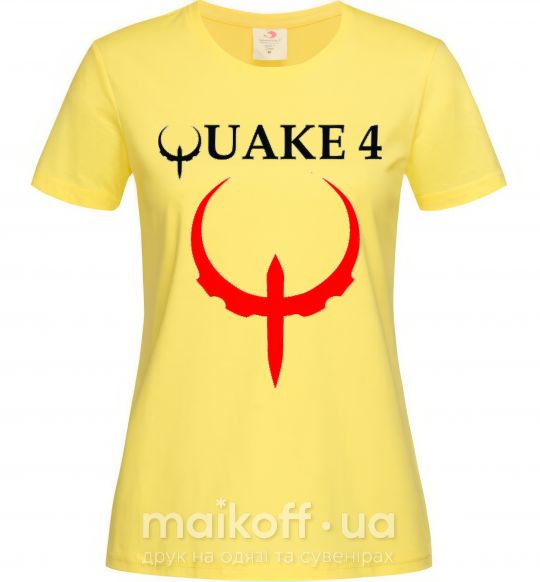 Жіноча футболка QUAKE 4 Лимонний фото