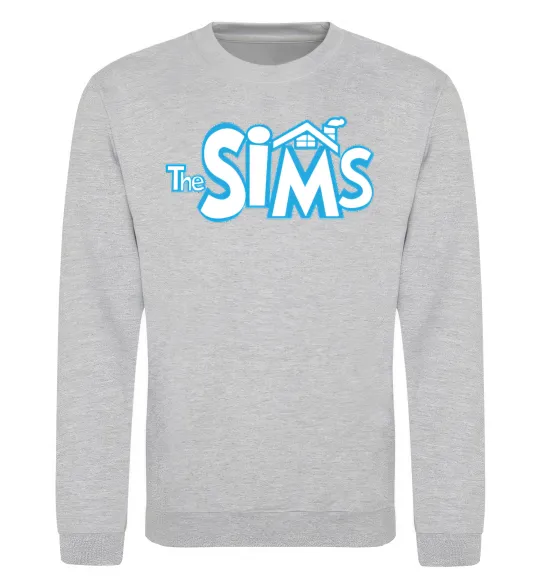 Світшот THE SIMS Сірий меланж фото