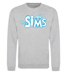 Свитшот THE SIMS Серый меланж фото