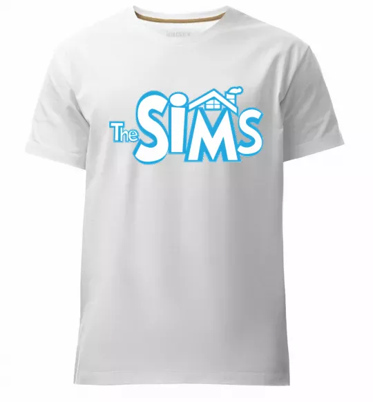 Мужская премиум футболка THE SIMS Белый фото