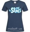 Жіноча футболка THE SIMS Темно-синій фото