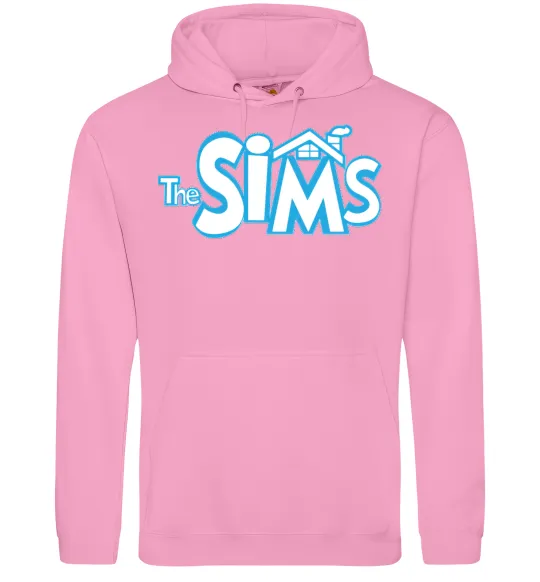 Мужская толстовка (худи) THE SIMS Розовый фото