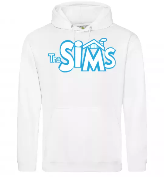 Мужская толстовка (худи) THE SIMS Белый фото