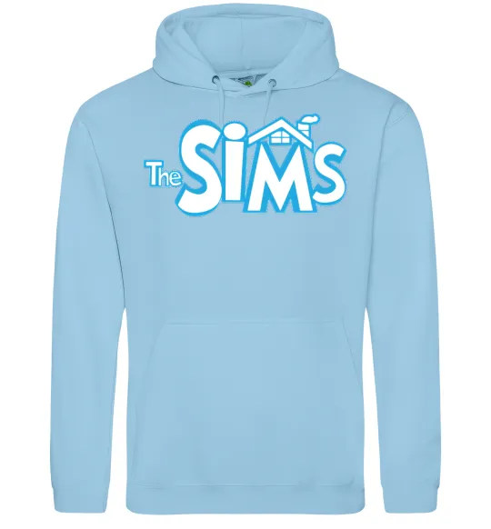 Жіноча толстовка (худі) THE SIMS Блакитний фото