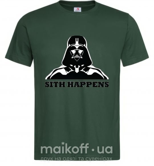 Чоловіча футболка SITH HAPPENS Темно-зелений фото