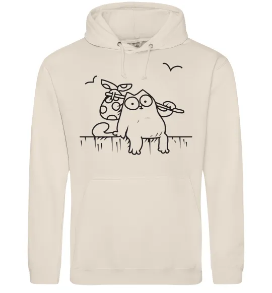 Жіноча толстовка (худі) SIMON'S CAT з вузликом Таш фото