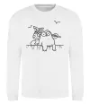 Свитшот SIMON'S CAT з вузликом Белый фото