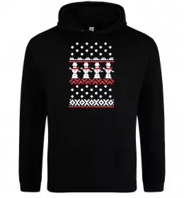 Женская толстовка (худи) Сім'я зліпила сніговика Серый меланж фото