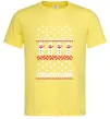 Чоловіча футболка Сніговики Лимонний Чоловіча футболка Сніговики Лимонний фото