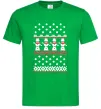 Чоловіча футболка Сніговики Зелений Чоловіча футболка Сніговики Зелений фото