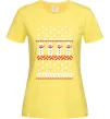 Жіноча футболка Сніговики Лимонний фото