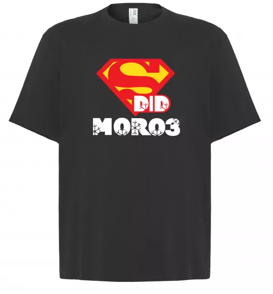 Футболка Оверсайз Супер Дід Мороз Черный фото