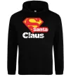 Мужская толстовка (худи) Супер Санта Клаус Черный фото