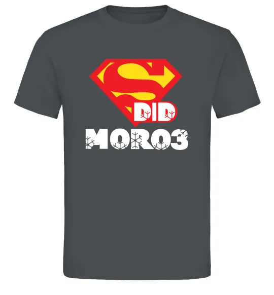 Мужская футболка Супер Дід Мороз Графит фото