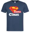 Мужская футболка Супер Санта Клаус Темно-синий фото