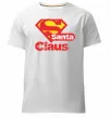 Чоловіча преміум футболка Супер Санта Клаус Білий фото