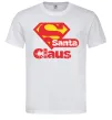 Мужская футболка Супер Санта Клаус Белый фото