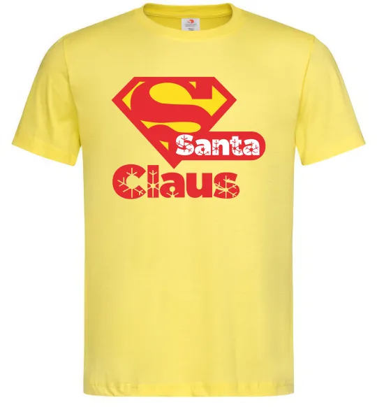 Мужская футболка Супер Санта Клаус Лимонный фото