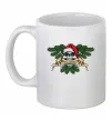 Чашка керамічна Christmas skull Білий Чашка керамічна Christmas skull Білий фото