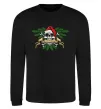 Світшот Christmas skull Чорний фото