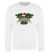 Світшот Christmas skull Білий фото