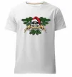Чоловіча преміум футболка Christmas skull Білий фото