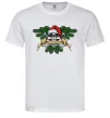 Мужская футболка Christmas skull Белый Мужская футболка Christmas skull Белый фото